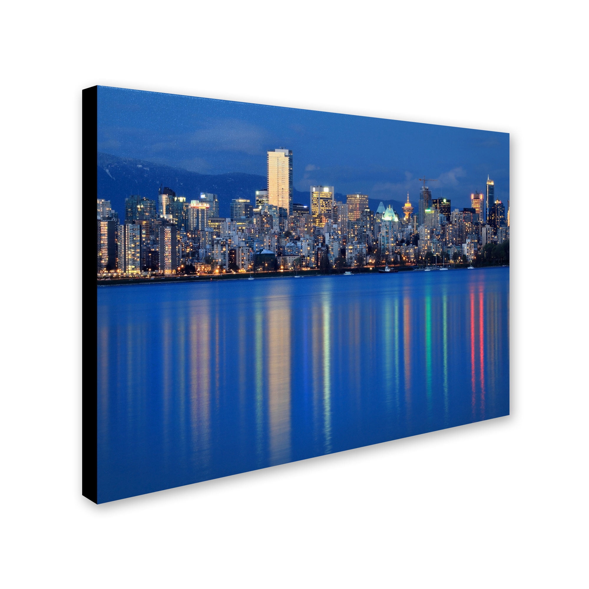 Trademark Fine Art "Vancouver City" Canvas Art by Pierre Leclerc