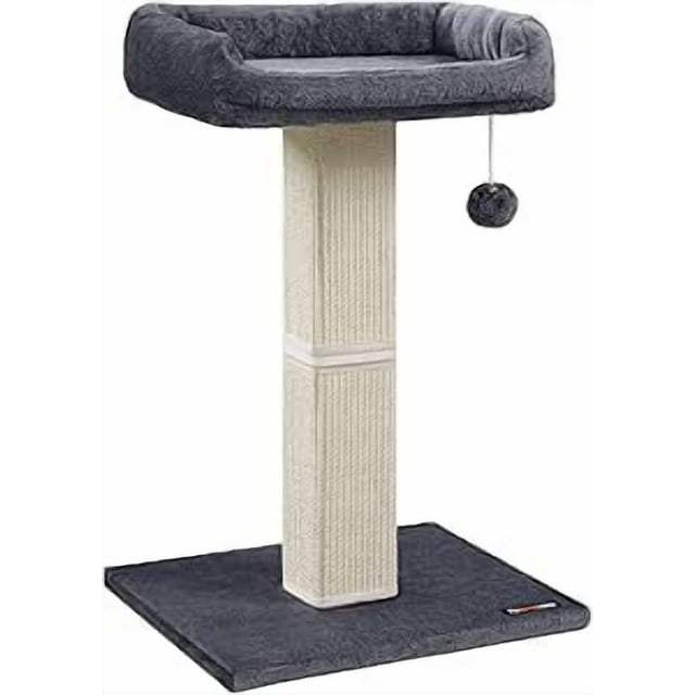 FEANDREA Rascador para Gatos con Plataforma de Peluche y Poste de Sisal 68 cm