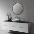 thumbnail image 2 of Liceo 30" Circle Bathroom/Vanity Brushed Gold Aluminum Framed Wall Mirror, 2 of 5