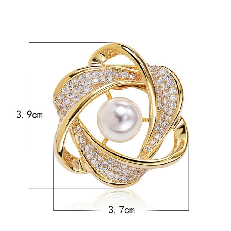 Scarf Rings Brooch Ring Clip Simple Style Scarf Ring Smooth Buckle For Women  Alloy Clothing Wrap Clasp Gold 