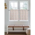 thumbnail image 2 of Spring Flowers 2 Panel Kitchen Curtains for Small Windows, Abstract Pink Blue Floral Vintage Plants Bathroom Tier Curtain, Short Window Treatment for Bedroom/Living Room 55"x36", 2 of 6
