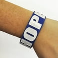 thumbnail image 2 of PinMart's Blue HOPE Awareness Wide Rubber Silicone Bracelet, 2 of 3