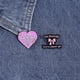 thumbnail image 2 of Juego de broches de aleación esmaltada para solapa Bad Pink Girl Quote, 2 of 3