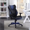 thumbnail image 2 of Stylish Funky Executive High-Back Leather Chair, Black/Gray, 2 of 2