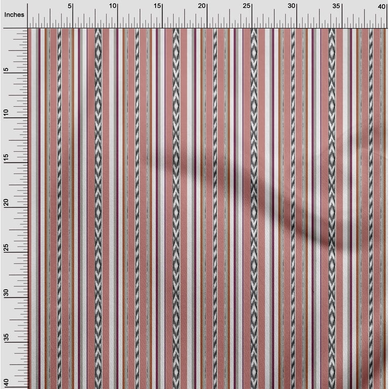 striped cotton dress fabric Royal Blue / White - 100% Cotton Poplin Dress Fabric Material - 8mm Stripe  - Metre/Half