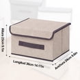 thumbnail image 2 of Juego de 3 Caja de Almacenamiento con Tapa y Asa,cajas organizadoras para clósets,Organizador de ropa plegable para Ropa Juguetes Libros, 2 of 7