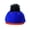 Orange Faux Croc Bill/Royal Blue, variant on Unisex Style Faux Fur Pom Pom Snapback Flat Bill Cap Hat - Silver Glitter on Red