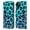 Cyan Leopard, variant on Head Case Designs Mad Prints Yellow Green Zebra Leather Book Wallet Case Cover Compatible with Apple iPhone 15