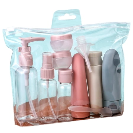 RAGUPEL 11 Pcs Travel Size Toiletries,Leak-Proof and Space-Saving Convenience Travel Size Bottles,No Spills and No Mess Travel Size Toiletries Containers,Light