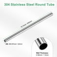 thumbnail image 3 of Tubo de acero inoxidable 304 de 400 mm, 22 mm de diámetro exterior y 1.5 mm de grosor de pared, tubería de acero inoxidable sin costura, 3 of 7