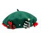 thumbnail image 4 of Gorro de de Navidad, gorro de fieltro de invierno, gorro de pintor francés para mujer, sombrero para Festival, regalo de cumpleaños, fiesta de Verde Yinane  Boina cálida, 4 of 8