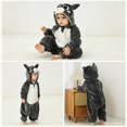 thumbnail image 5 of YunPes Toddler Kids Animal Onesie Cute 3D Hood Soft Flannel Long Sleeve Jumpsuit Zipper Closured Fall Winter Warm Cozy Loungewear, 5 of 5