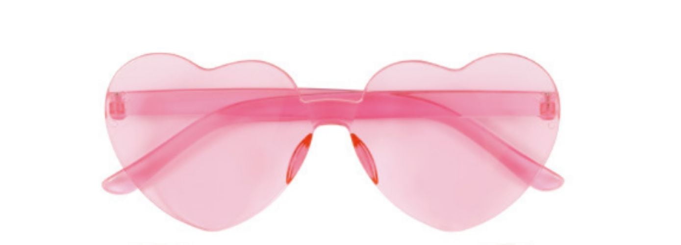 Lunettes fantaisie en forme de cœur