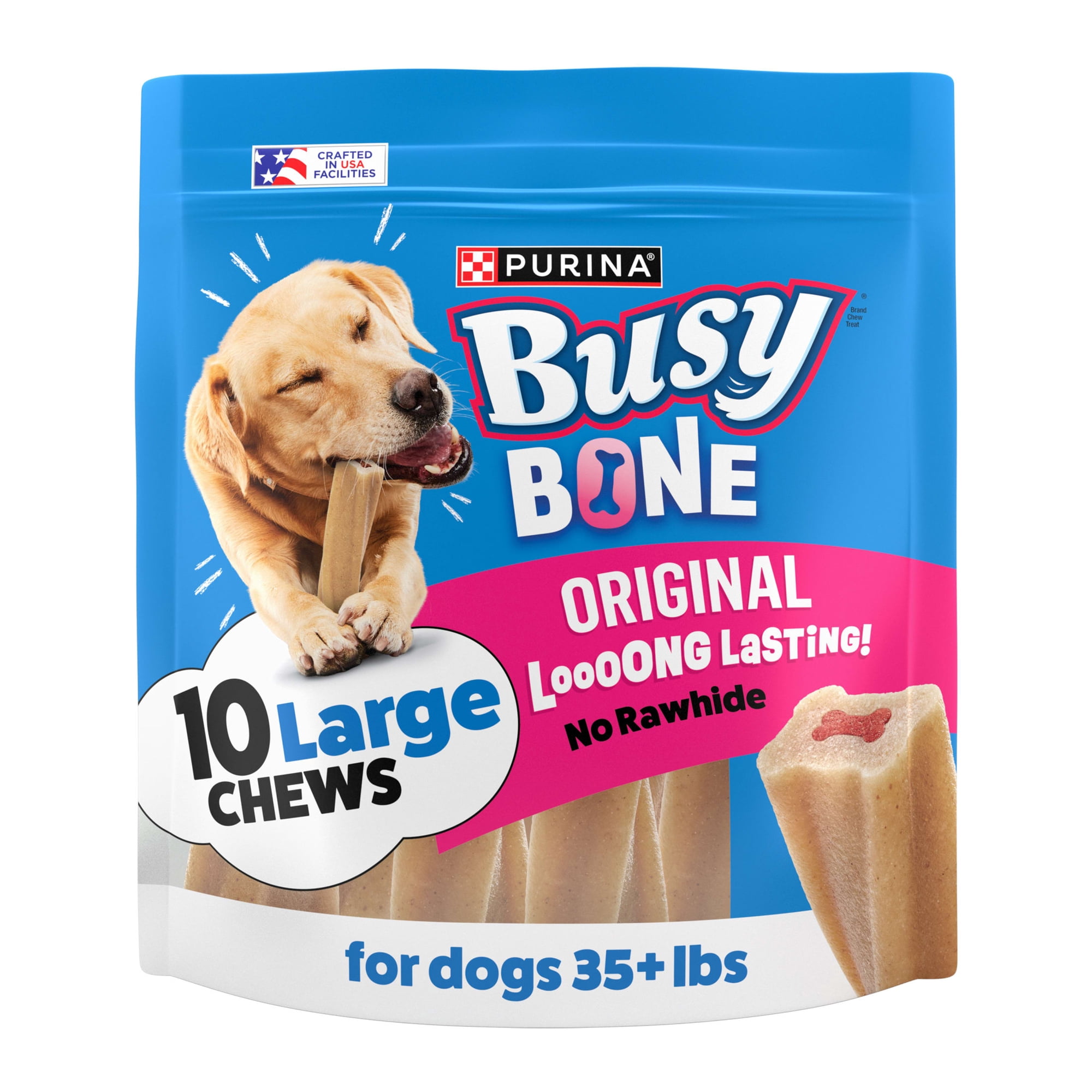 Purina Busy Bone Original Chew Large Dog Chew Treats, 35 oz.