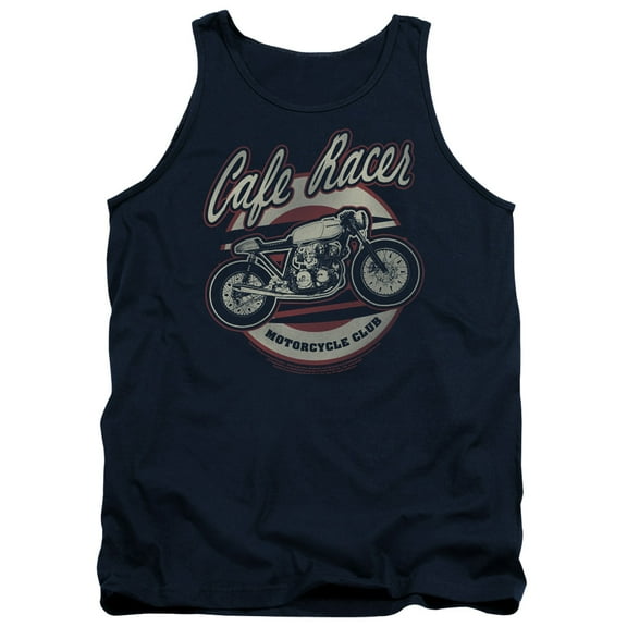 Honda Cafe Racer Adult Tank Top Navy
