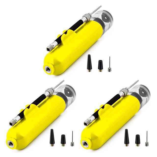 Naiovety Bomba portátil Voleibol Fútbol Fútbol Inflable con agujas Herramienta Accesorio de inflado Patio de recreo doméstico Amarillo Type3 NO3 Naiovety CBP339411