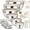 Khaki, variant on Mixing Bowls with Airtight Lids, AOKIWO 26Pcs Stainless Steel Nesting Non-Slip Bottoms Mixing Serving Bowls Set wtih 3 Grater & Tools Gadgets, 7/4/2.5/2.5/1.5/1QT Metal Salad Bowls for Serving Preppi