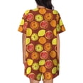 thumbnail image 4 of Womens Pajama Sets With Pocket, Fruit Collage Lounge Sets Short Sleeve Sleepwear PJ Sets for Women, 4 of 6