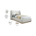 thumbnail image 2 of Meridian Furniture Jardin Cream Boucle Fabric Twin Bed, 2 of 7