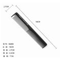 thumbnail image 4 of Nuevo peine de dientes finos negro con pasador de metal, antiestático, para peinar el cabello con forma de cola de rata, peines profesionales para peluquería, 4 of 4