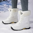 thumbnail image 5 of Women's Boots Winter Insulated Mid Calf Thermal Footwear Outdoor Hiking Warm Lined Boots for Ladies, 5 of 9