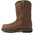 thumbnail image 3 of JUSTIN WORK Men's 10" Pulley Composite Toe Waterproof Work Boot Brown - WK4630, 3 of 7