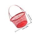 thumbnail image 2 of BESTYASH 10Pcs Lightweight Handheld Fruit Picking Baskets with Handle Red Plastic, 2 of 6