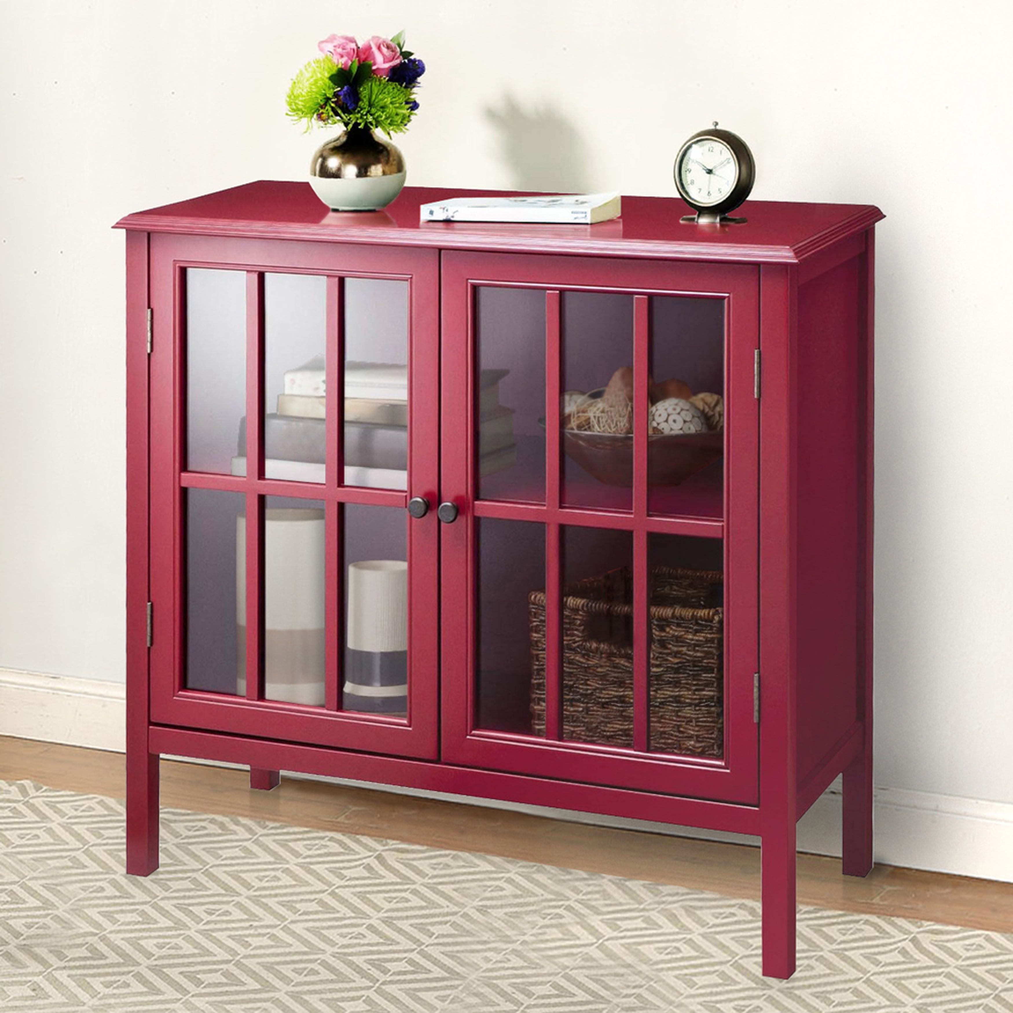 Kayla Accent RedColorRed,Quantity1,StyleTransitional