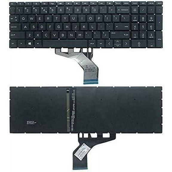 New US Black English Backlit Keyboard (Without palmrest) Replacement for HP 17-CA 17-CA0001CY 17-CA0001DS 17-CA0002CY 17-CA0002DS 17-CA0003CY 17-CA0003DS 17-CA0004CY 17-CA0004DS 17-CA0005CY
