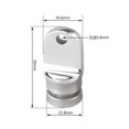 thumbnail image 3 of Marine Boat Hardware Fittings 2PCS 316 Stainless Steel Marine Hardware 25mm Sliding Cap Round Head Solid Plug Yacht Awning Ship Hardware Fittings, 3 of 8