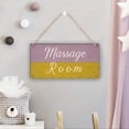 thumbnail image 4 of Massage Room Wooden Door Signs Decorative Hanging Signs, Farmhouse Decor Sign Retro Decorative Wooden Signs Craft Wooden Wall Decorations Home Creative Wooden Crafts (12"X6"), 4 of 6