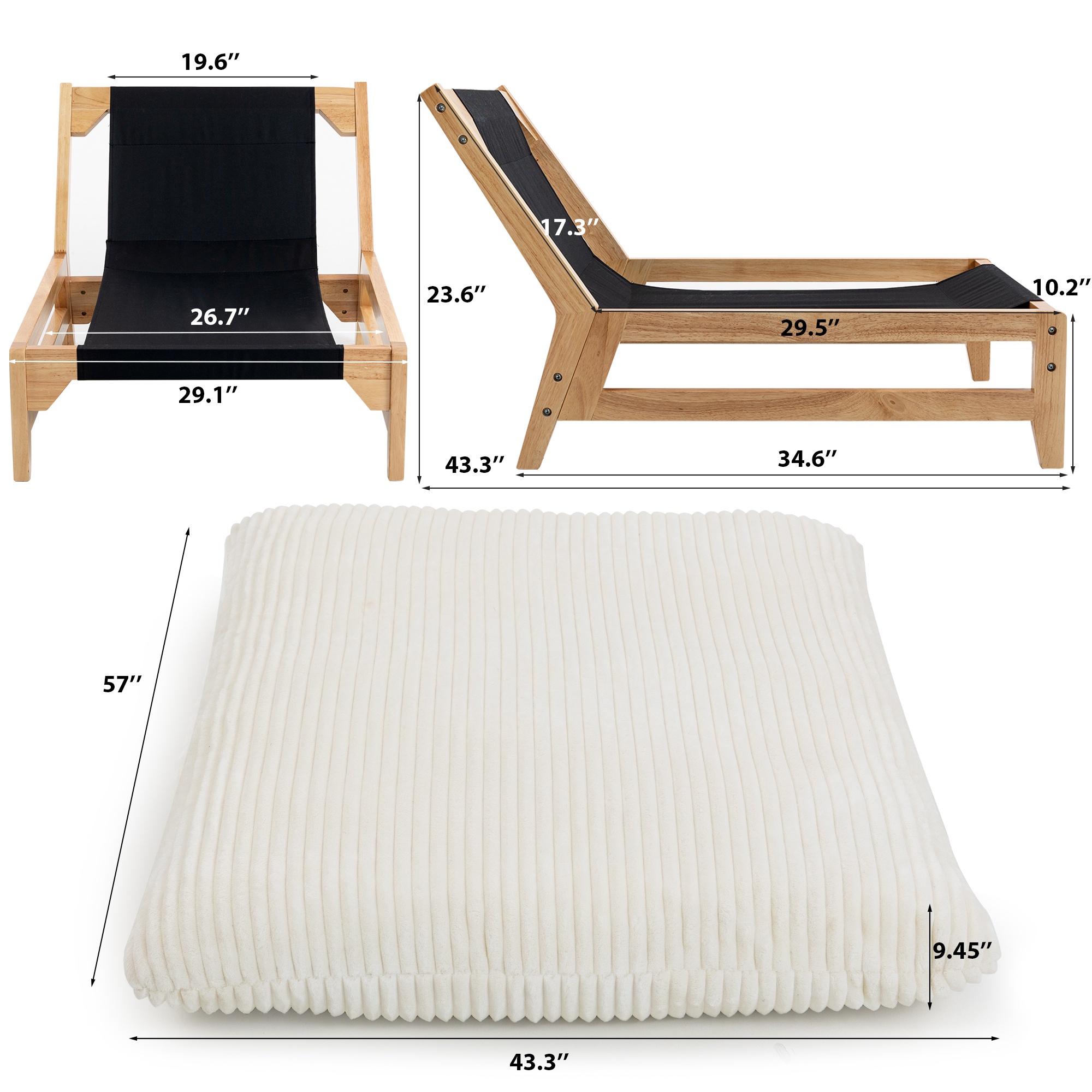 PORKISS Bean Bag Chair for Adults, Comfy Sofa Bean Bag Couch Lounge Soft Corduroy Material Furniture Gift High-Quality Lazy Sofa, Casual Single Sofa, Off White