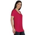 thumbnail image 2 of Inkmeso Basic U Neck Summer T-shirt Short Sleeve Plain Cotton Tshirt Womens, 2 of 7