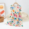 thumbnail image 3 of Valcatch Little Girls' 2 Packs Short Sleeve Floral Cotton Dress Everyday Dresses 4-12T, 3 of 4