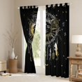 thumbnail image 3 of Homewish Moon Sun Stars Blackout Curtains Set of 2 (52x84 Each) for Female Men Adults,Bohemian Feather Dreamcatcher Window Curtains,Abstract Gradient Ombre Curtains and Drapes,Super Cozy Room Decor, 3 of 6