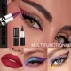 thumbnail image 3 of Delineador de ojos en Gel azul cremoso puntiagudo, mate, blanco, negro, marrón, fácil de usar, delineador de ojos sólido, delineador de tatuaje de larga duración, Gel de sombra de ojos, 3 of 5