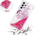 thumbnail image 5 of Case for Galaxy A26 5G,Flowing Bling Liquid Hearts Sparkle Moving Glitter Quicksand Waterfall Anti-Fall Protective Girls Women Phone Case for Samsung Galaxy A26 5G (Flower), 5 of 14