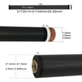 thumbnail image 3 of Pure Pro Taper Carbon Fiber Cue Shaft Uniloc Pilot Joint 12.4mm Tip OD Bakelite and Juma Ferrule 5/16*18 Pilot Joint, Shaft Only, 3 of 7
