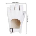 thumbnail image 2 of FRCOLOR Masteelf Gloves 1 Pair Elegant White Fingerless for Women with Finger Holes, 2 of 7