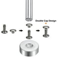 thumbnail image 4 of Uxcell 200 Sets Leather Rivets 8mm x 6mm Metal with 3 Setter Tools for Craft, Gunmetal, 4 of 6