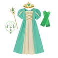 thumbnail image 1 of Disney-Vestidos largos de princesa Cenicienta, Blancanieves, disfraz de Bella, Mulan, Rapunzel, para fiestas de cumpleaños de niñas Fivean unisex, 1 of 2