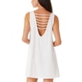 thumbnail image 3 of California Waves Womens Juniors Beachwear Strappy Cover-Up, 3 of 4