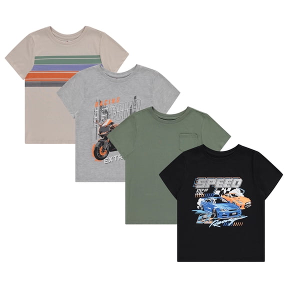 Stitch & Stone Boys 4pk SS graphic tees