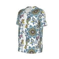 thumbnail image 2 of Haiem Hip Hop Hipster Baseball Jersey Button Down Shirts Sports Uniforms Men Women Jersey(Flowers and Butterflies,Medium), 2 of 9