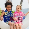 thumbnail image 4 of Gogokids Kids Swim Vest Flotation Life Jacket Bouyancy Swimwear with Adjustable Harness,30-50 lbs Pink, 4 of 8