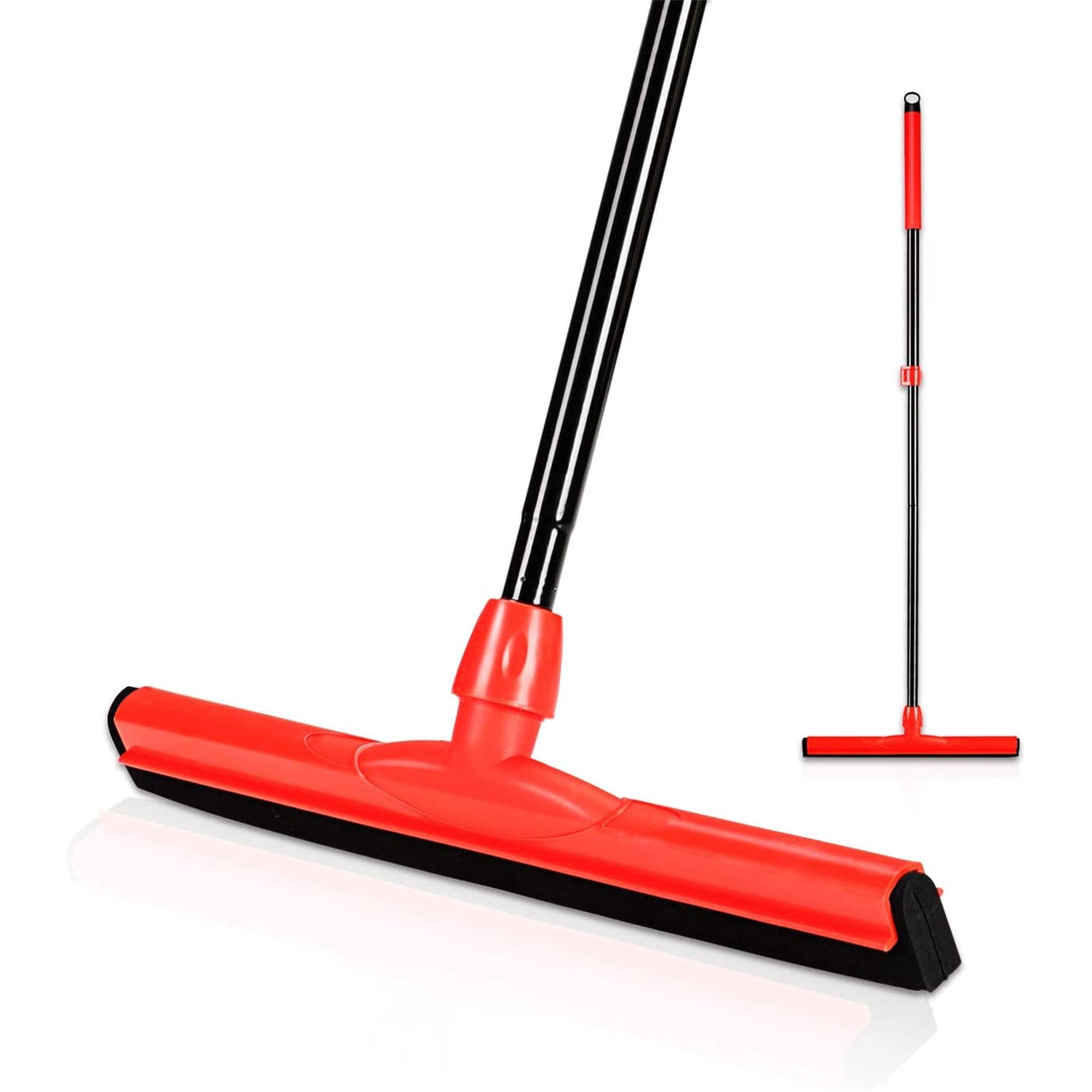 Heavy Duty Floor Squeegee Scrubber 54in Extenable handle Household Garage Broom 
