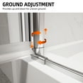 thumbnail image 3 of 32" W x 72" H Frameless Pivot Shower Door, with 1/4" Clear Tempered Glass, Chrome Finish, ACE, 3 of 9