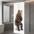 thumbnail image 4 of Funny Bears Window Privacy Film, Cute Art Fun Lovely Animals on Toilets Static Cling UV Sun Blocking Tint Film Heat Control Windows Films for Bedroom Bathroom, Window Stickers 23.6"x59", 4 of 8