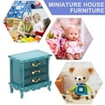 thumbnail image 2 of SHISUYAN Table de Nuit Miniature Table de Chevet Meubles de Maison Miniature Accessoire de Petite Maison, 2 of 9