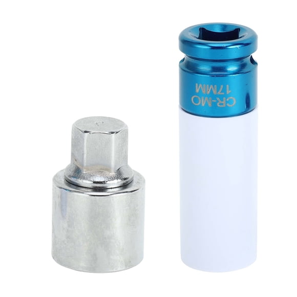 1 Set Wheel Lock Lugnut for Land Rover Range Rover Type P Anti-theft Screw Nut Removal Key Socket with 17mm Adapter